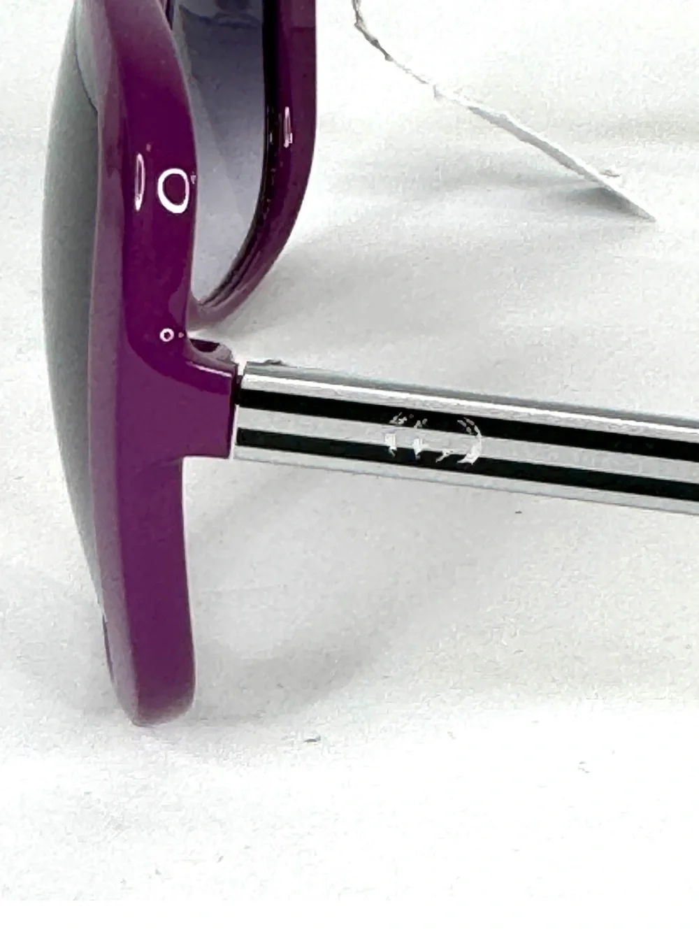 GUCCI 3157 Oversized Sunglasses NEW In Case Violet Silversmoke Made In Italy